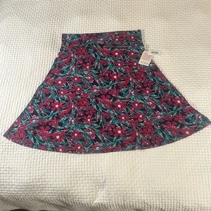 LuLaRoe Women’s Azure Skirt/Size: 3XL/ Color: Multicolored Floral Design (NWT)